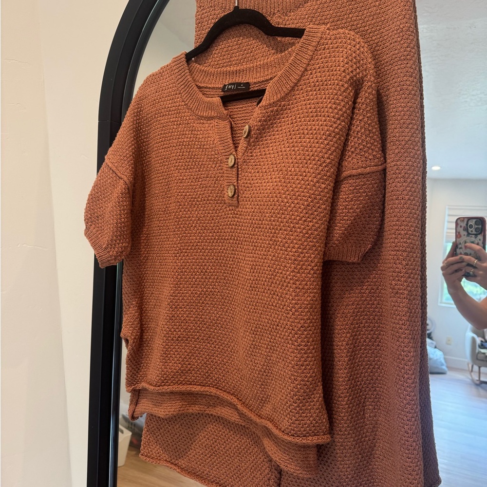 Rust sweater set